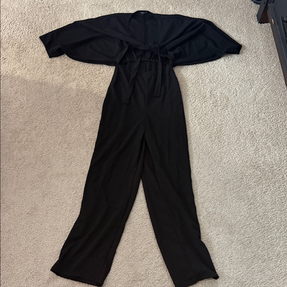 PrettyLittleThing Sleek Black Jumpsuit